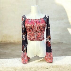 Floral Off-Shoulder Women's Top